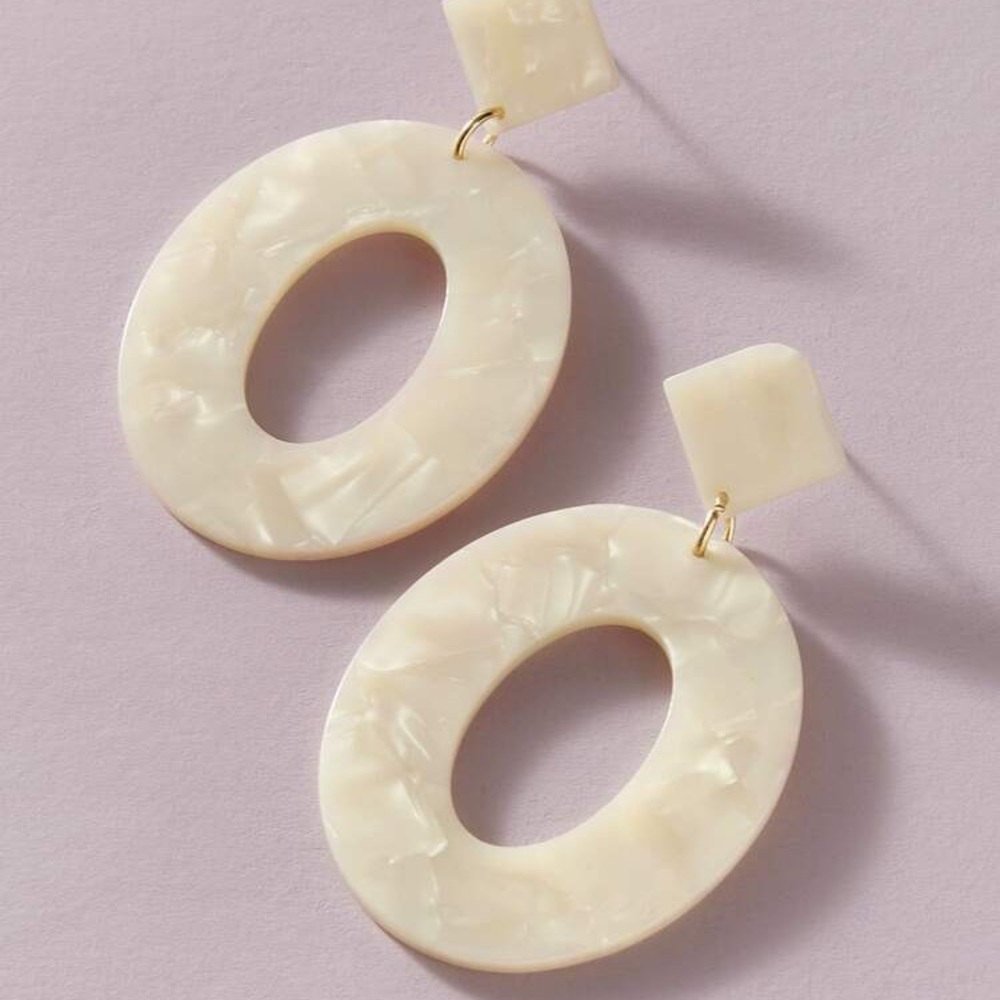 Fashion Hoop Drop Earrings